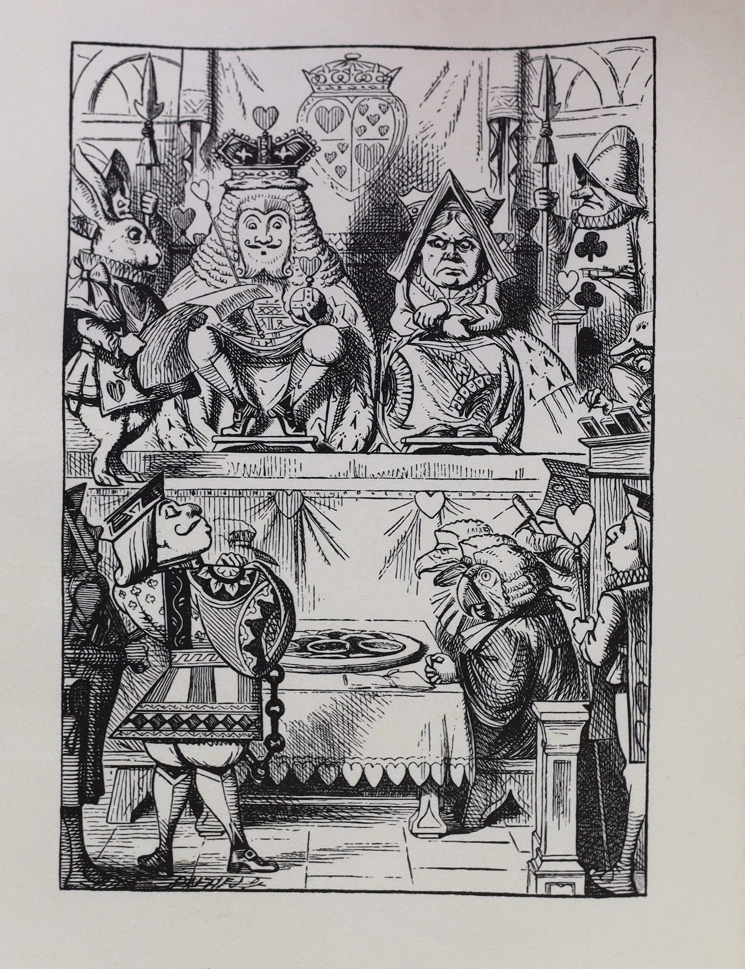 [Dodgson, Rev. Charles Lutwidge] - Alice's Adventures in Wonderland. By Lewis Carroll ... Limited Edition (of 1,000 numbered copies - but one of the additional only 12 printed on vellum). frontis and num. text illus (by